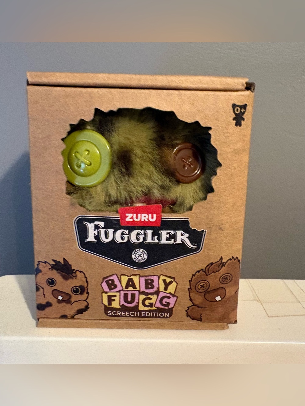 New Fuggler Baby Fugg Screech Edition 3.5" Camo Green Brown Cheetah Plush Toy
